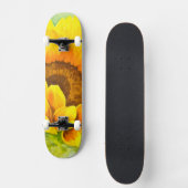 Sonnenblume Skateboard (Vorderseite)