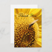 Sonnenblume Skipper Danke Karte (Vorne/Hinten)