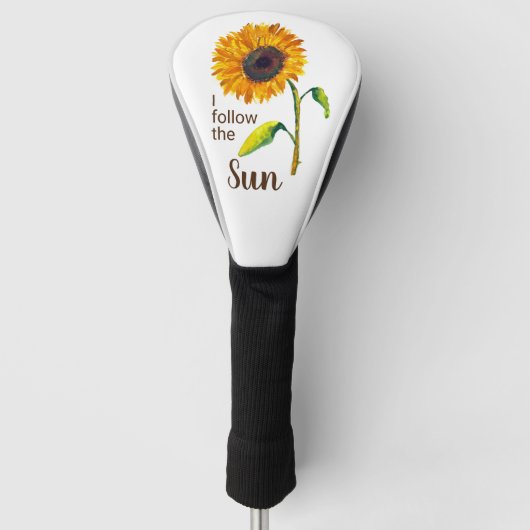 Sonnenblume Snowbird Golf Head Cover Headcover (Vorderseite)