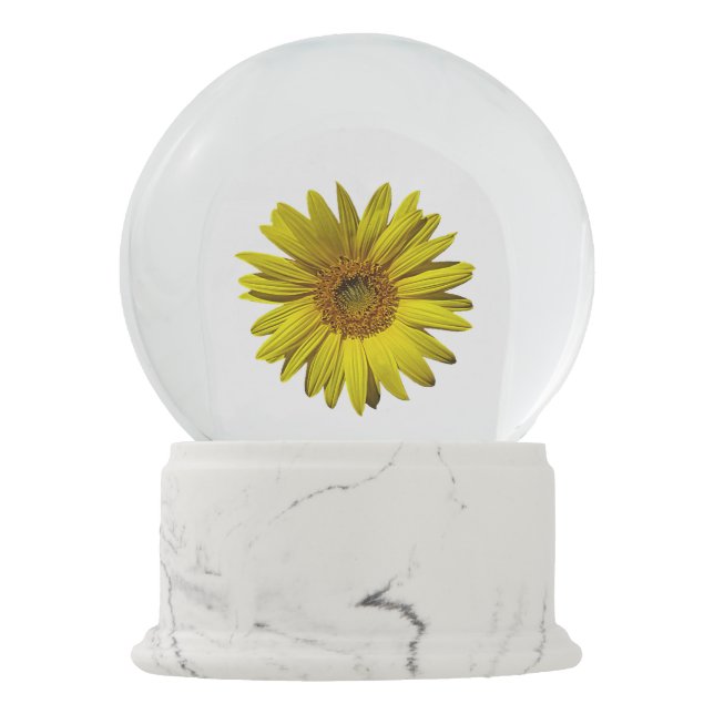 Sonnenblume SnowGlobe Schneekugel (Rückseite)