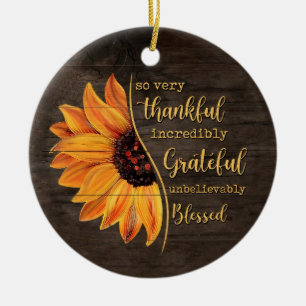 Sonnenblume so sehr dankbar unglaublich dankbar keramik ornament