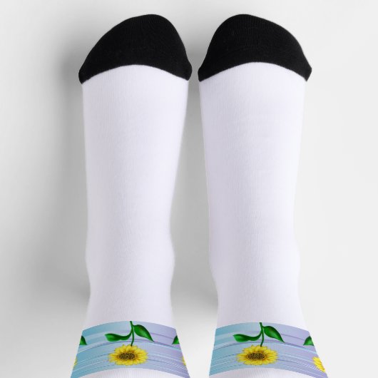 Sonnenblume Socken (Oben)