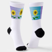Sonnenblume Socken (Gewinkelt)