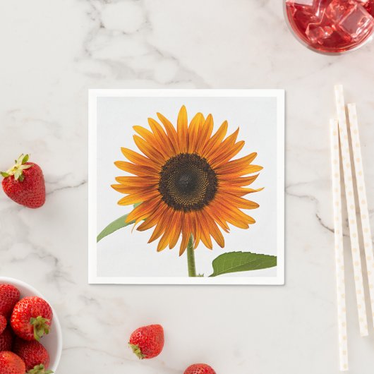 Sonnenblume Sommer Abend Serviette (Beispiel)