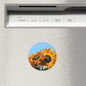 SONNENBLUME SONNENFLOWER MAGNET MAGNETS Geschenke (In Situ (Geschirrspüler))
