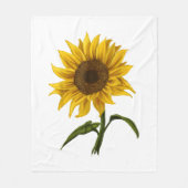 Sonnenblume Sonnenschein Blume Wasserfarben Fleecedecke (Vorderseite)