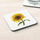 Sonnenblume Sonnenschein Blume Wasserfarben Getränkeuntersetzer (Linke Seite)