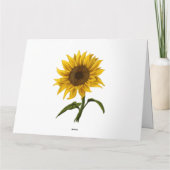 Sonnenblume Sonnenschein Blume Wasserfarben Karte (Rückseite)