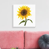 Sonnenblume Sonnenschein Blume Wasserfarben Leinwanddruck (Insitu (Wohnzimmer))
