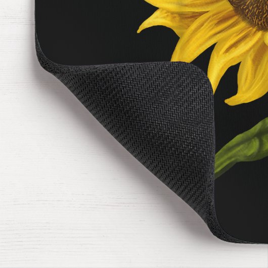 Sonnenblume Sonnenschein Blume Wasserfarben Mousepad (Ecke)