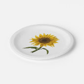 Sonnenblume Sonnenschein Blume Wasserfarben Pappteller (Schrägansicht)