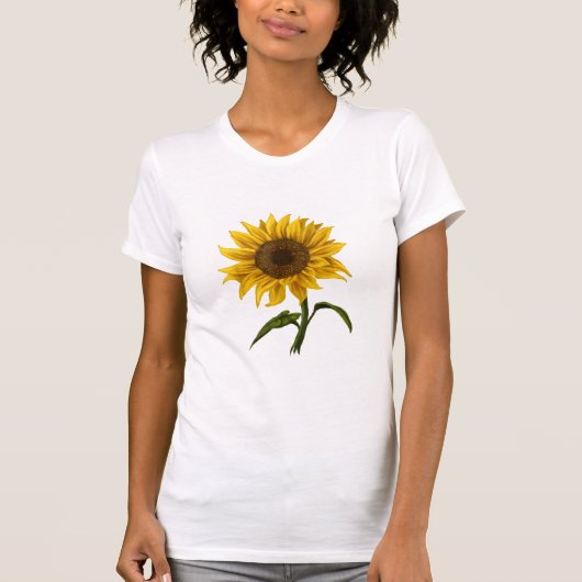 Sonnenblume Sonnenschein Blume Wasserfarben T-Shirt (Vorderseite)