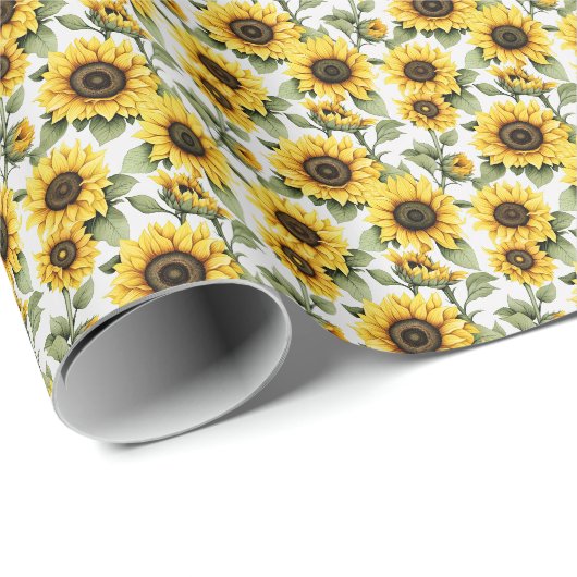 Sonnenblume Sonnenschein Gelb Geschenkpapier (Rolleneckpunkt)