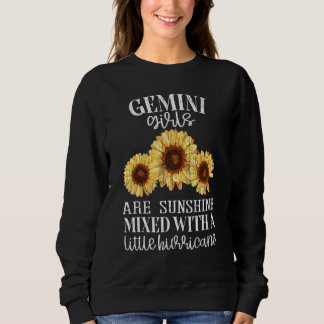 Sonnenblume Sonnenschein Gemini Zodiac Sign Girls  Sweatshirt