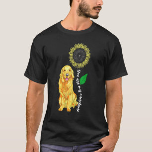 Sonnenblume Sonnenschein Golden Retriever Haustier T-Shirt