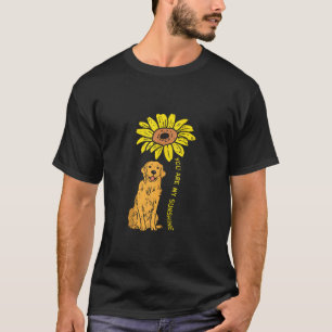 Sonnenblume Sonnenschein Golden Retriever Haustier T-Shirt