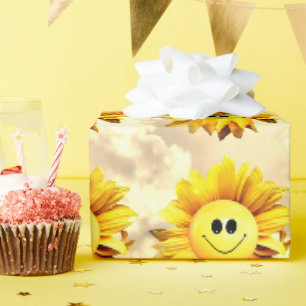 Sonnenblume Sonnenschein Himmel Geschenkpapier