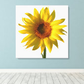 Sonnenblume Sonnenschein Leinwanddruck (Insitu (Holzboden))