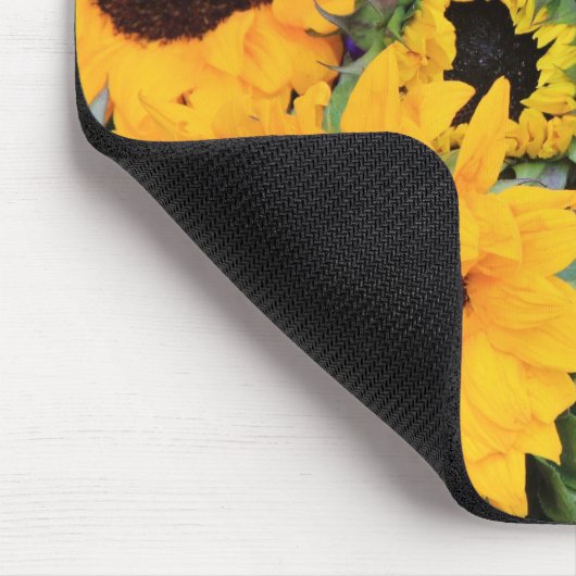 Sonnenblume-Sonnenschein Mousepad (Ecke)