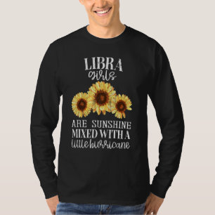 Sonnenblume Sonnenschein Waage Sternzeichen Mädche T-Shirt