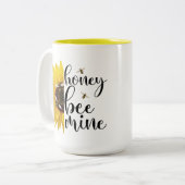 Sonnenblume Sonnenschein Zweifarbige Tasse (Vorderseite Links)