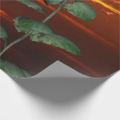 Sonnenblume Sonnenuntergang Matte Wrapping Paper Geschenkpapier (Ecke)