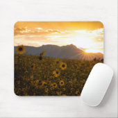 Sonnenblume-Sonnenuntergang Mousepad (Mit Mouse)