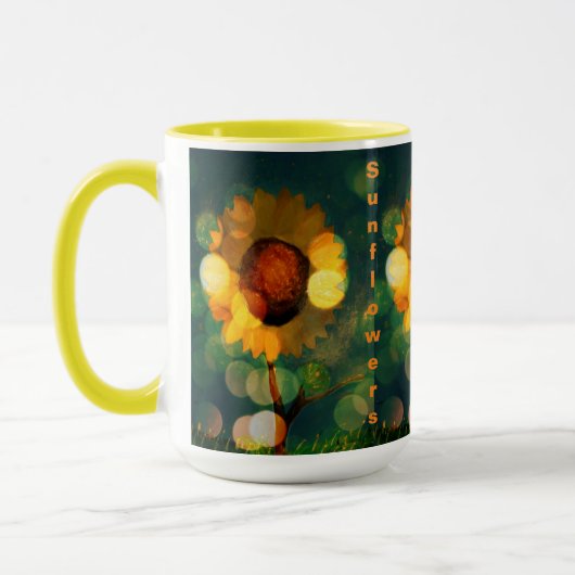 Sonnenblume Sparkle Tasse (Links)