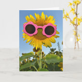 Sonnenblume-Spaß Karte (Gelbe Blume)
