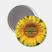 Sonnenblume speichern das Datumsfenster Magnet (Vorderseite/Rückseite)
