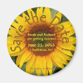 Sonnenblume speichern das Datumsfenster Magnet (Vorne)