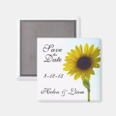 Sonnenblume speichern das Datumsfenster Magnet (Vorderseite/Rückseite)
