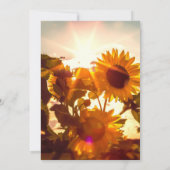 Sonnenblume Speichern Sie die Datumskarten Save The Date (Rückseite)