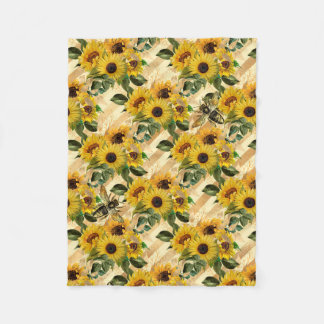 Sonnenblume spendet Sonnenblume ist ein LieblingsE Fleecedecke