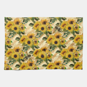 Sonnenblume spendet Sonnenblume ist ein LieblingsE Geschirrtuch