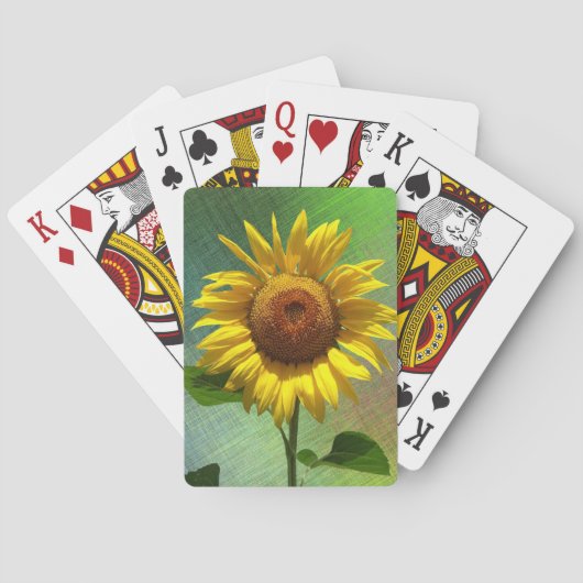Sonnenblume Spielkarten (Rückseite)
