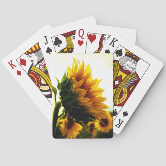 Sonnenblume Spielkarten (Rückseite)