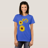 Sonnenblume-Spirale T-Shirt (Vorne ganz)