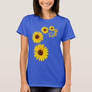 Sonnenblume-Spirale T-Shirt