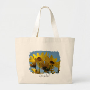 Sonnenblume-Spritzen-Tasche Jumbo Stoffbeutel