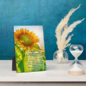 Sonnenblume St. Theresa Gebet Fotoplatte (Seite)