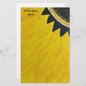 Sonnenblume Stationary Briefpapier (Vorne/Hinten)