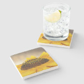 Sonnenblume Steinuntersetzer (Seitenansicht)