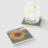 Sonnenblume Steinuntersetzer (Seitenansicht)