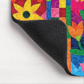 Sonnenblume-Steppdecke Mousepad (Ecke)