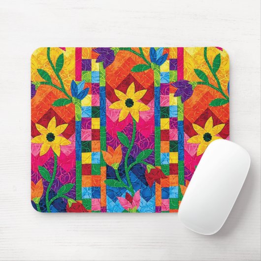 Sonnenblume-Steppdecke Mousepad (Mit Mouse)