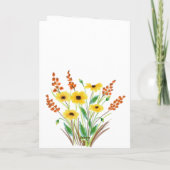 Sonnenblume Stethoscope Happy Nurses Day Karte (Rückseite)