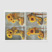 Sonnenblume Stiletto Heel Art DT3L Decoupage Seidenpapier (Vorderseite)