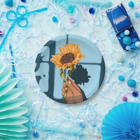 Sonnenblume Stillleben Pappteller (Party)