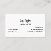 Sonnenblume Stilvoll Modern Girly Visitenkarte (Rückseite)